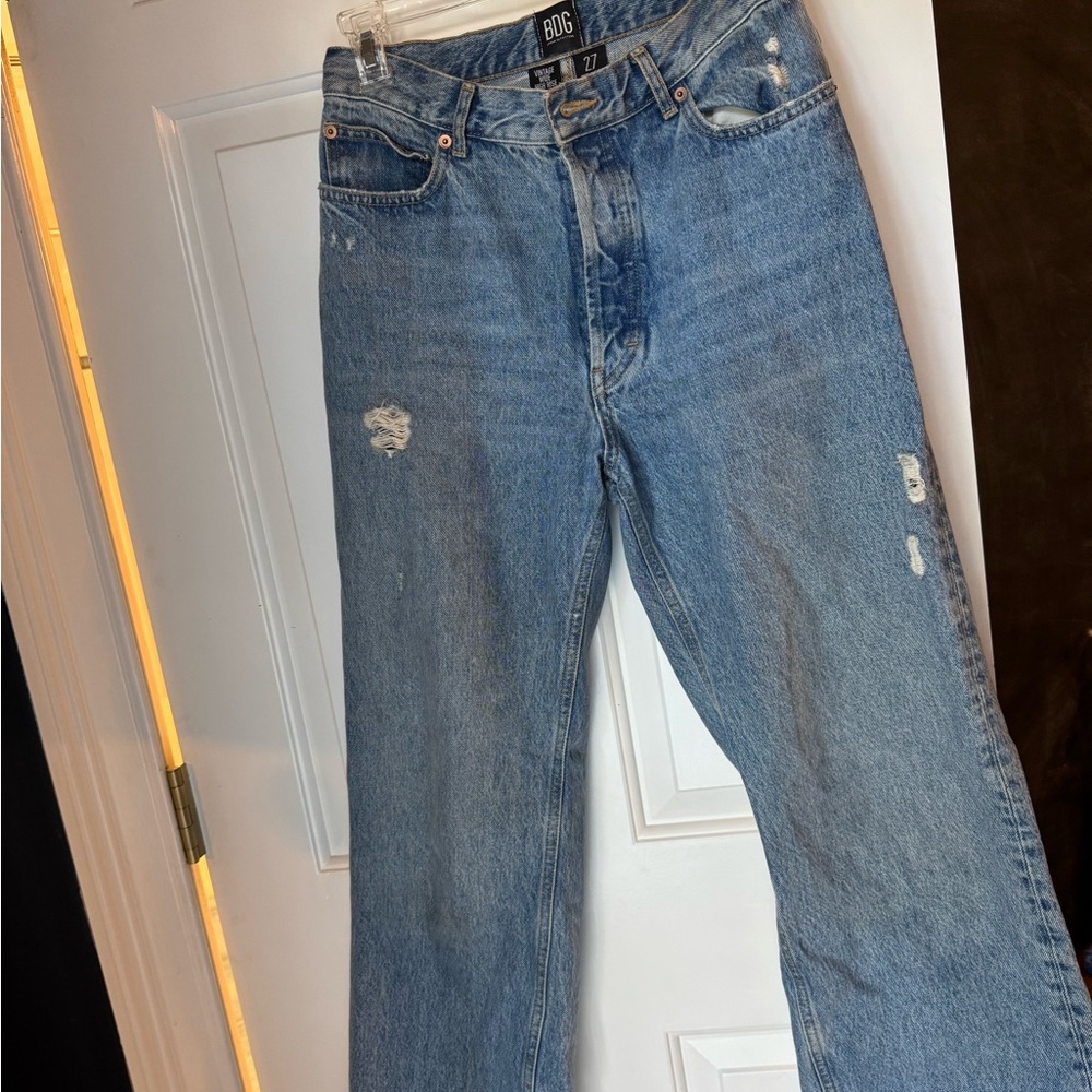 BDG Blue Flare Wide Leg Jeans